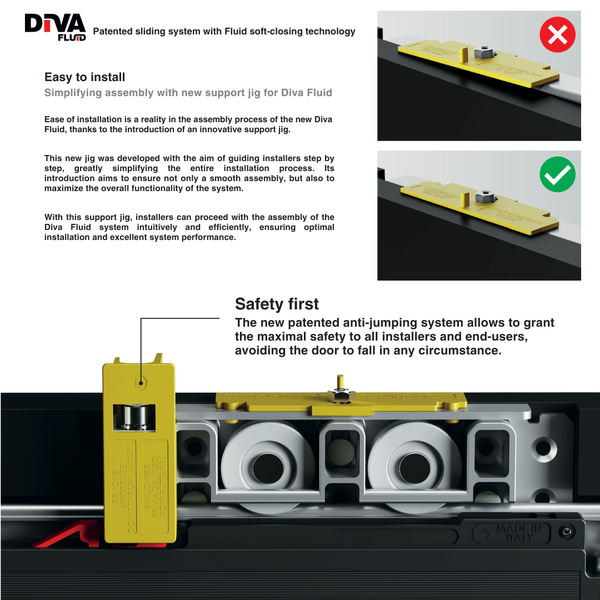 Terno Diva Fluid Italian Sliding Barn Door