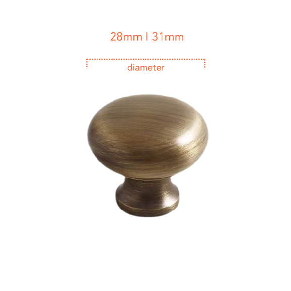 AB81 Antique Solid Brass Handle (PREORDER)