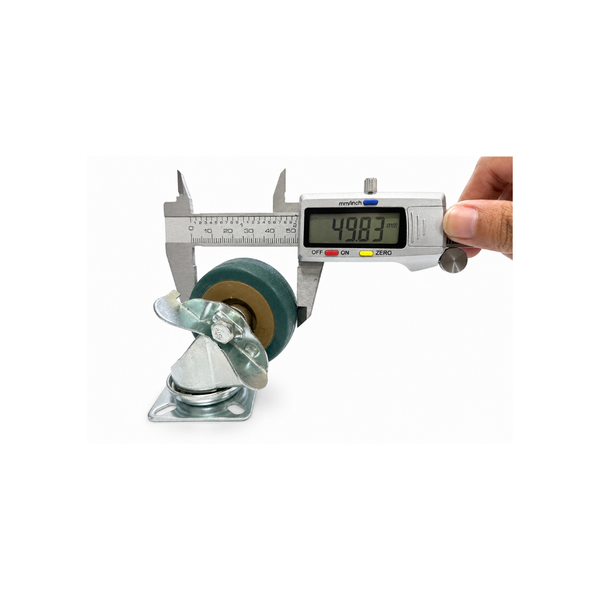 Plate Type With Brake Gray Rubber Caster