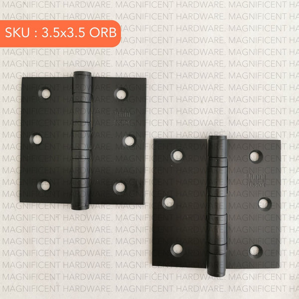 Bucci Stainless 304 Matte Black Hinges