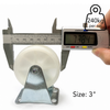 Fixed Rigid Type White Nylon Caster (4 pieces)