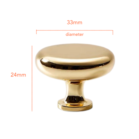 PB108 Polished Brass Handle (PREORDER)