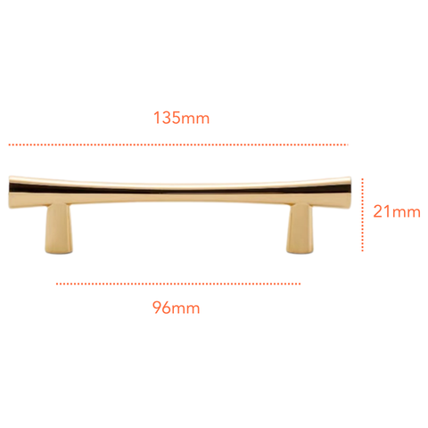 PB507 Polished Brass Handle (PREORDER)