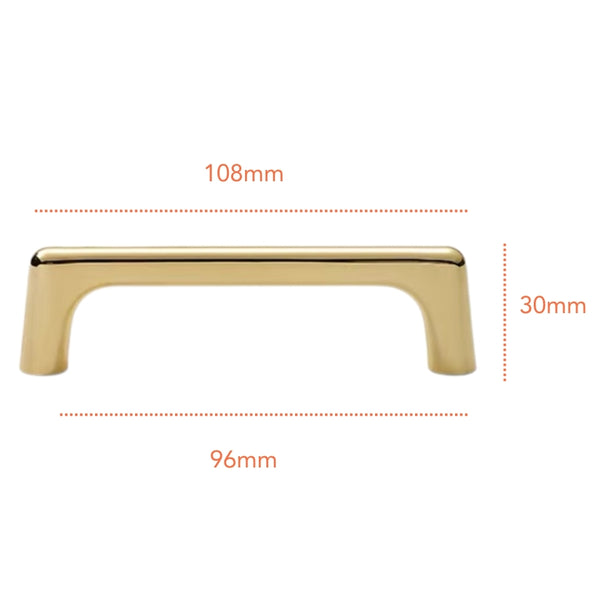 PB603 Polished Brass Handle (PREORDER)