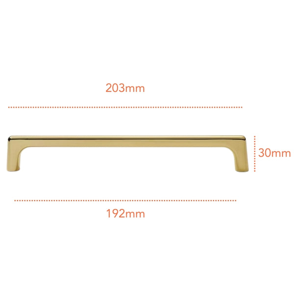 PB603 Polished Brass Handle (PREORDER)