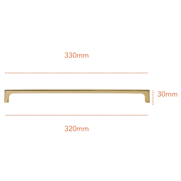 PB603 Polished Brass Handle (PREORDER)