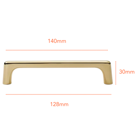 PB603 Polished Brass Handle (PREORDER)
