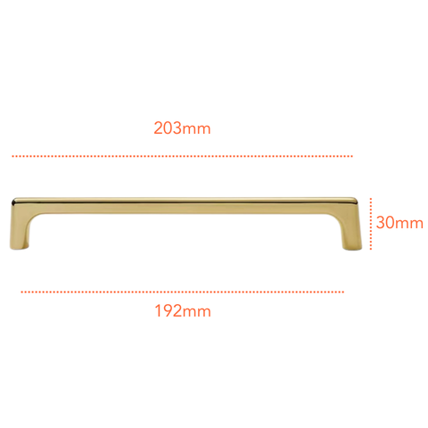 PB603 Polished Brass Handle (PREORDER)