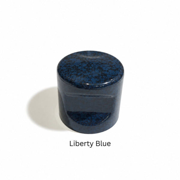 3055 Liberty Blue Marble Plastic Knob