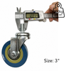 Screw Type Gray Rubber Caster 2inches and 3 inches