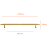 SG031 Matte Gold Handle (PREORDER)