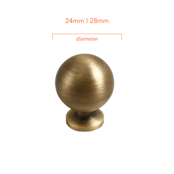 AB086 Antique Solid Brass Handle (PREORDER)