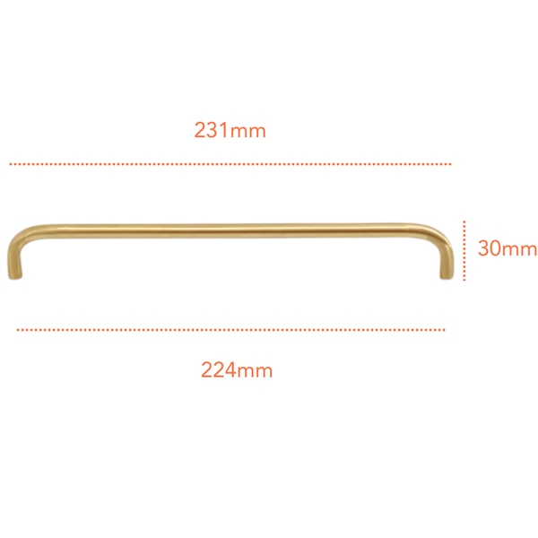 SG861 Matte Gold Handle (PREORDER)