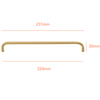 SG861 Matte Gold Handle (PREORDER)