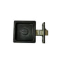 Matte Black Stainless Steel Privacy Sliding Door Lock