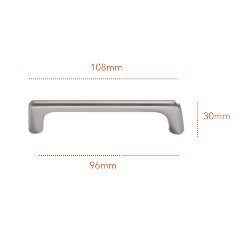 SN8361 Satin Nickel Handle (PREORDER)