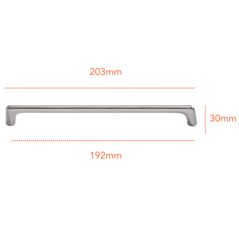 SN8361 Satin Nickel Handle (PREORDER)