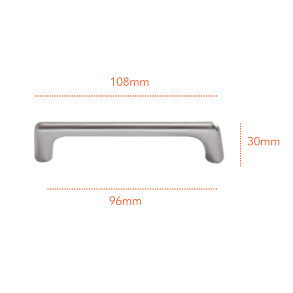 SN8361 Satin Nickel Handle (PREORDER)