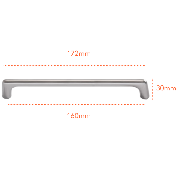 SN8361 Satin Nickel Handle (PREORDER)