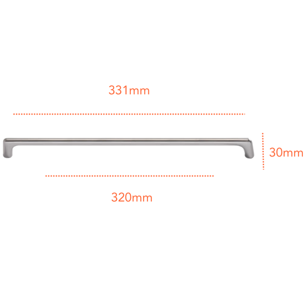 SN8361 Satin Nickel Handle (PREORDER)