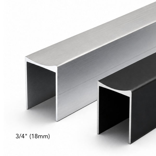 3/4 Aluminum U-Channel