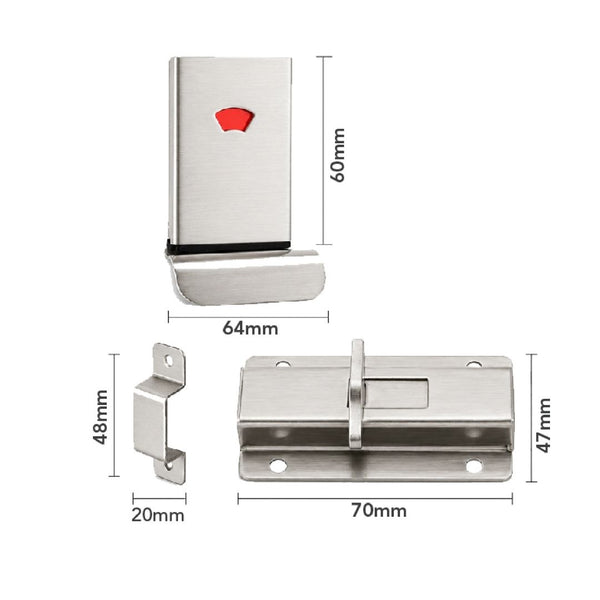 Toilet Partition Indicator Lock