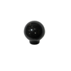 3129 Black Plastic Knob