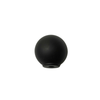 3129 Matte Black Plastic Knob