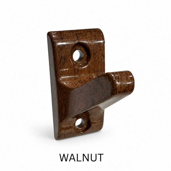 067 Walnut Plastic Hook Hanger