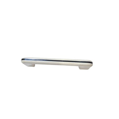 164 White with Black Stripes Plastic Pull