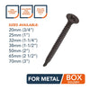 WHOLESALE Gypsum Black Screw for Metal (1 carton)