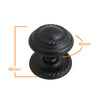 1048 Zinc Alloy Black Powdered Knob