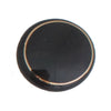 104 Black Ceramic Knob with Golden Ring - Magnificent Marketing (DIY Builders Hardware)