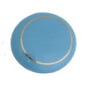 104 Blue Ceramic Knob with Golden Ring - Magnificent Marketing (DIY Builders Hardware)