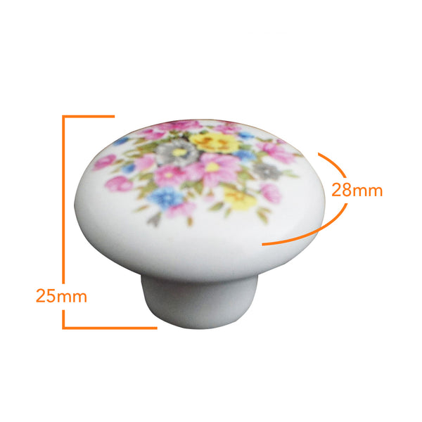 105.23 Ceramic Flower Knob