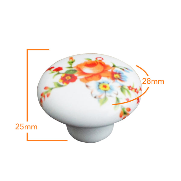 105.45 Ceramic Flower Knob