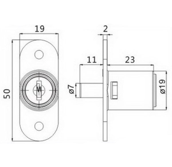 Evergood 105 Sliding Push Lock