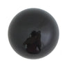 106 Black Spherical Ceramic Knob with Brass Base - Magnificent Marketing (DIY Builders Hardware)