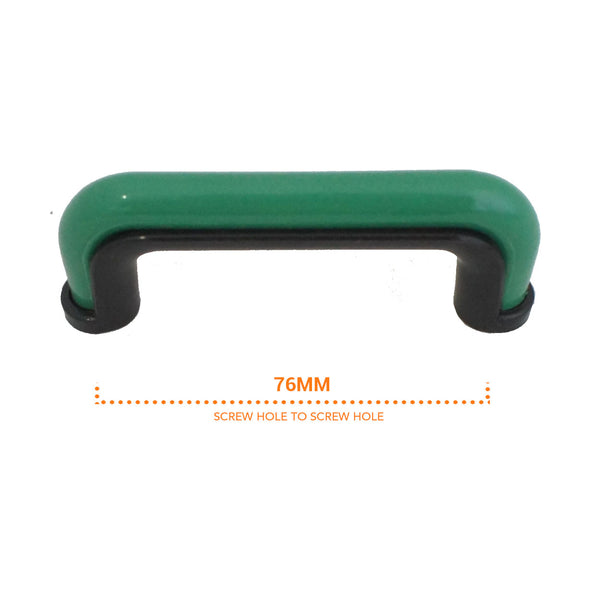1228 Green Black Plastic Pull Handle