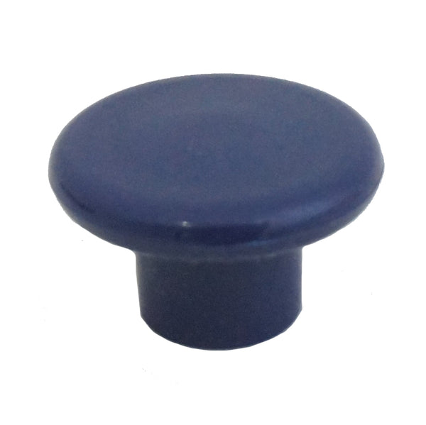 1230 Plain Blue Plastic Knob - Magnificent Marketing (DIY Builders Hardware)