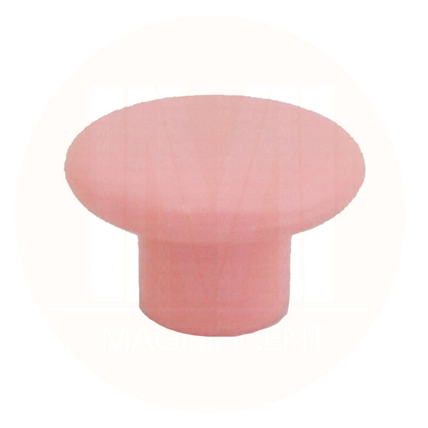 1230 Plain Pink Plastic Knob