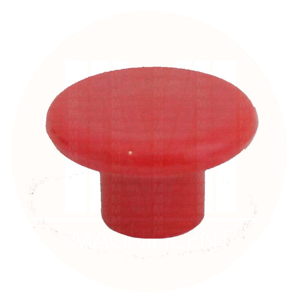 1230 Plain Red Plastic Knob