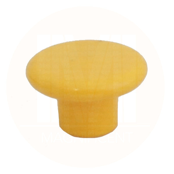 1230 Plain Yellow Plastic Knob