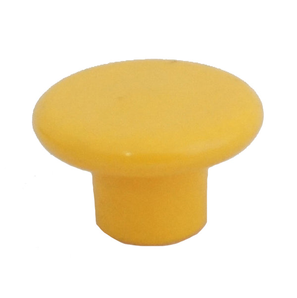 1230 Plain Yellow Plastic Knob - Magnificent Marketing (DIY Builders Hardware)