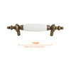 1401 White Antique English Classy Ceramic Pull