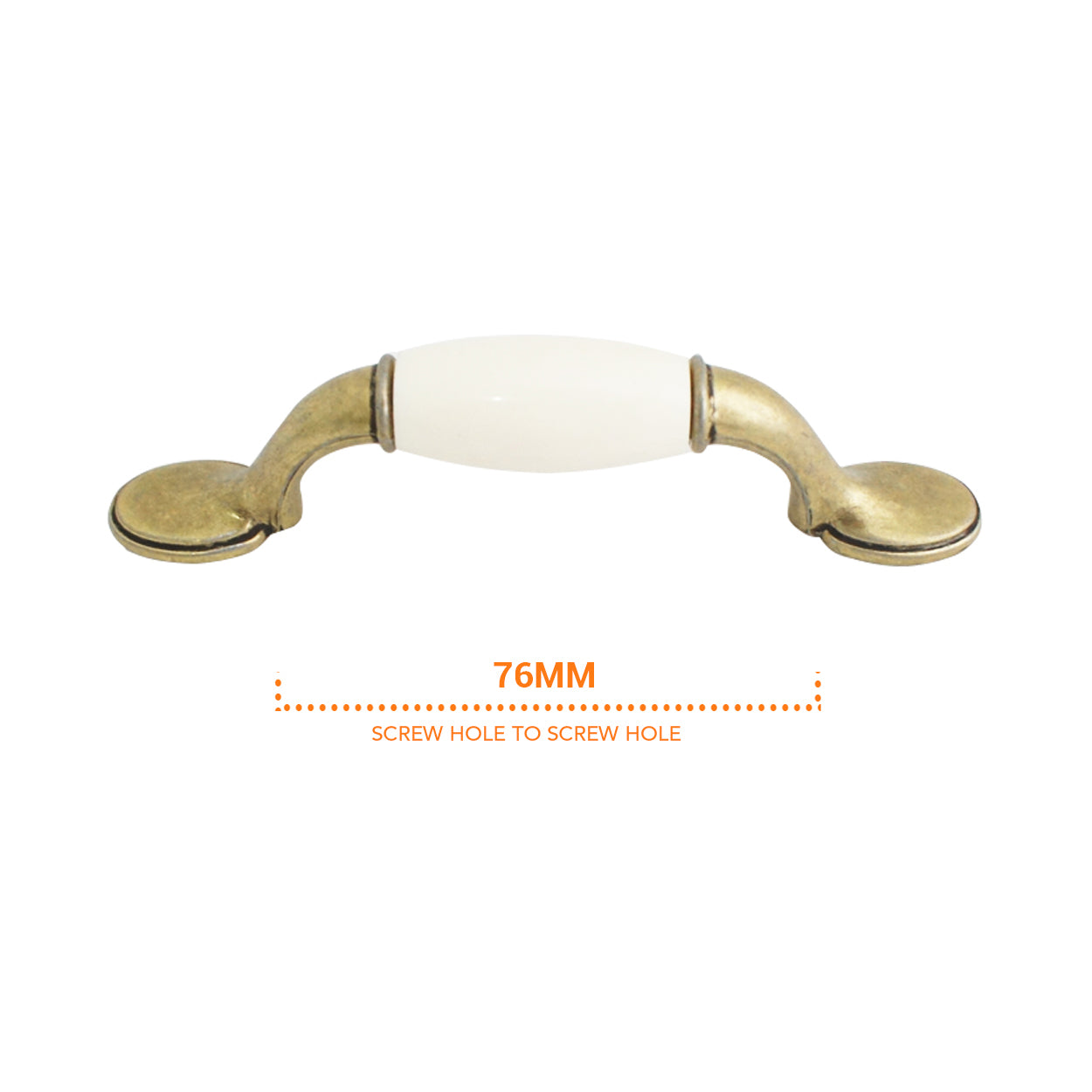 1404 White / Antique English Classy Ceramic Pull for Sale Philippines