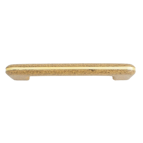 164 Oak with Gold Stripes Plastic Pull - Magnificent Marketing (DIY Builders Hardware)