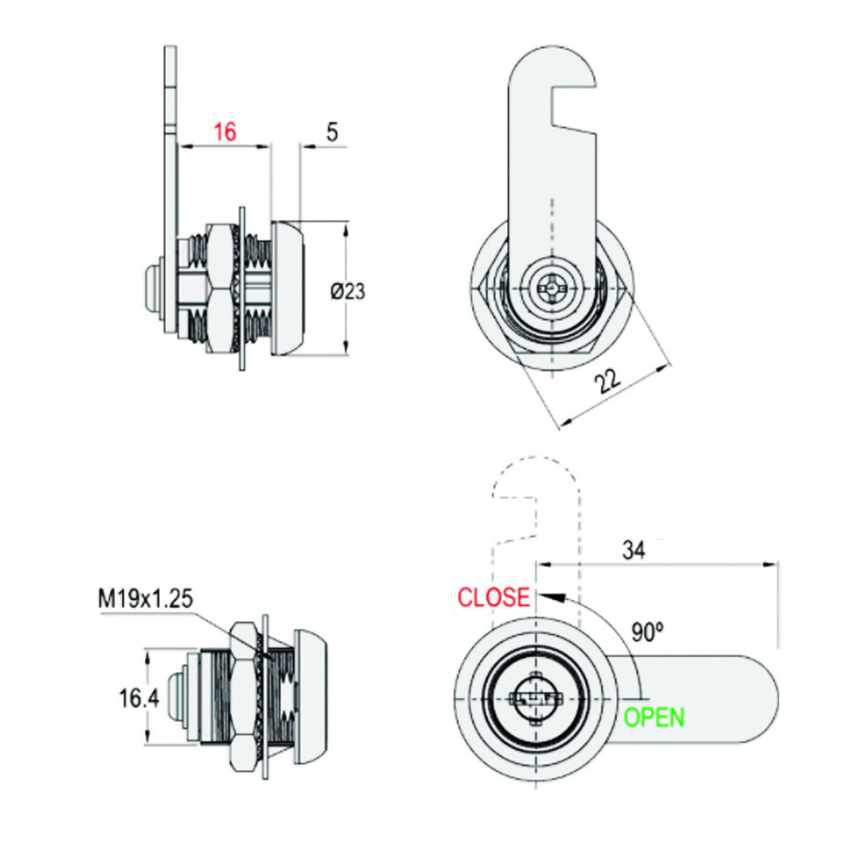 Target 9007 Cam Lock for Sale Philippines
