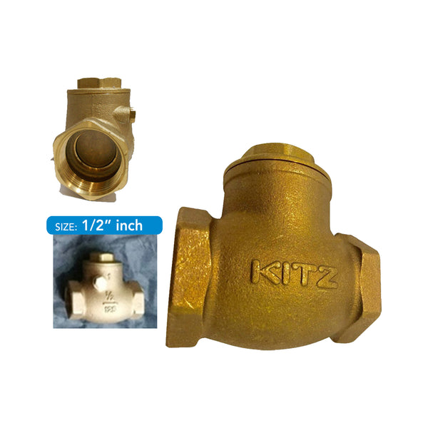 Kitz Japan Brass Swing Check Valve AKR 125 psi