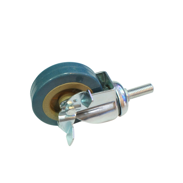 Screw Type With Brake Gray Rubber Caster